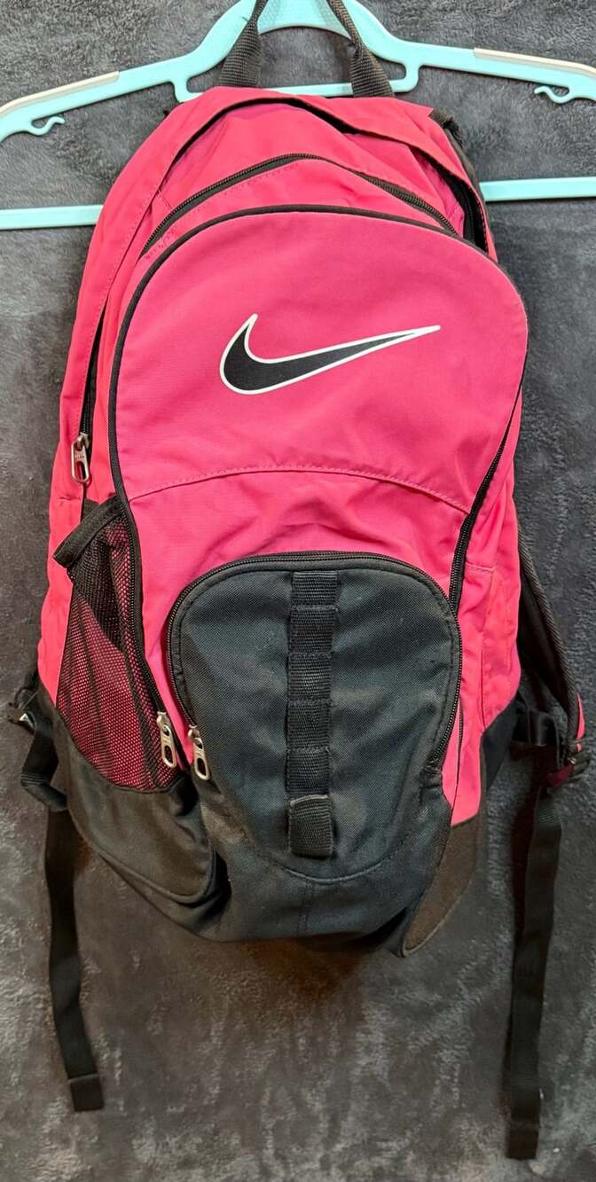 Nike Backpack Hot Pink Center Swoosh School Gym Travel